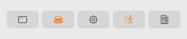 Timex tab bar with the gear (Settings) icon